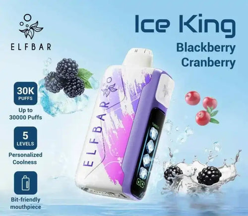 Elf Bar Ice King - 5 Level Adjustable Coolness - 30k Puffs