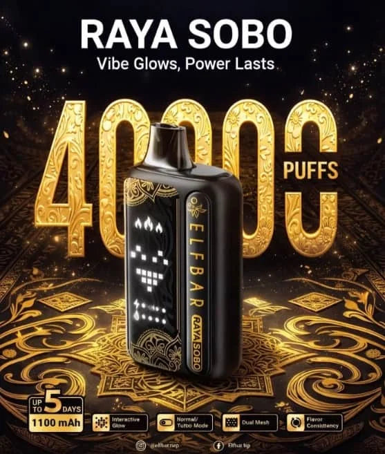 Elf Bar Raya Sobo 40,000 Puffs Disposable Vape