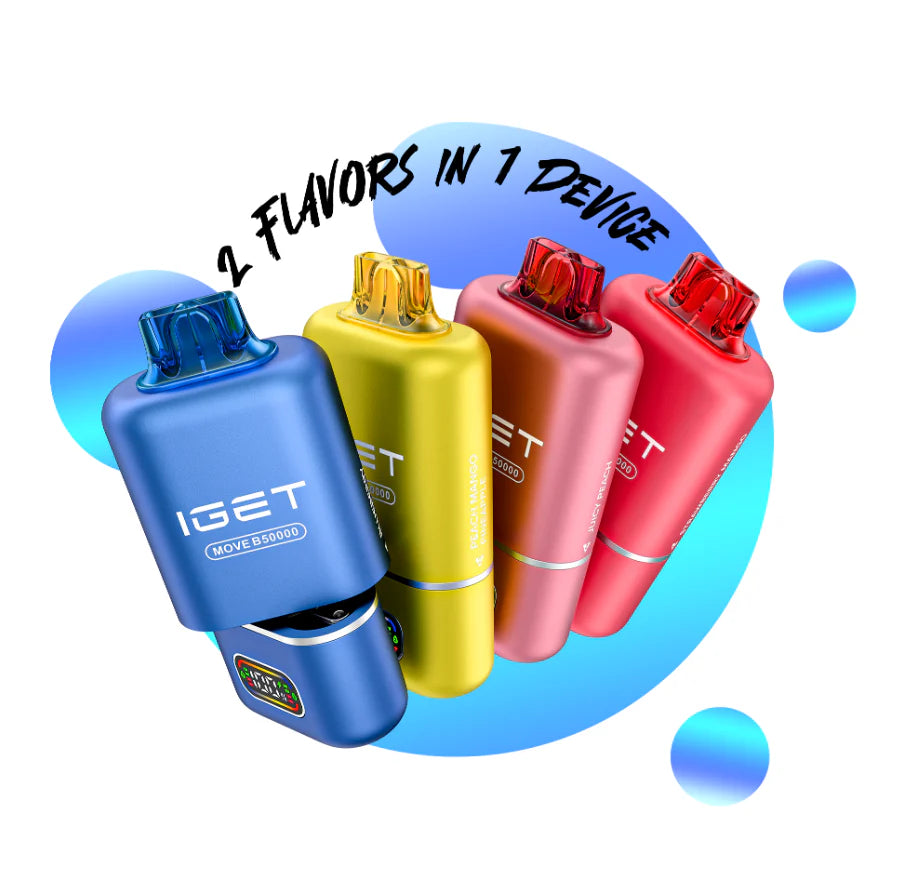 IGET MOVE B50000 - 50k Puffs (2 Flavors in 1 device)